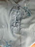 夏季薄款繡花太極服女短袖刺繡棉麻太極拳服裝武術(shù)練功服新款套裝 天藍(lán)色【短袖】 M（105-120斤） 曬單實(shí)拍圖