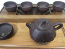 半山觀海宜興原礦紫砂功夫茶具套裝高端家用辦公純手工紫砂壺茶杯整套送禮 紫泥龍韻石瓢厚德載物款 15頭 曬單實拍圖