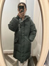 羽絨服女小個(gè)子白鴨絨收腰過膝外套中長款新款冬季過膝寬松加厚保暖上衣 豆綠_毛領(lǐng)可拆卸 S_75-105斤 曬單實(shí)拍圖