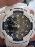 卡西歐（CASIO）手表男G-SHOCK迷彩黑武士雙顯大表盤(pán)運動(dòng)防水表學(xué)生送禮推薦520 奧利奧GA-100B-7A 曬單實(shí)拍圖