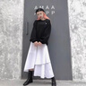 梓洛蘭ZiLuolan夏季學(xué)院風(fēng)甜美套裝裙女2025新款夏裝輕奢高定長(cháng)裙兩件套 粉上衣+5016白裙 M 曬單實(shí)拍圖