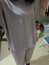 莫代爾2025年新款睡衣女夏季短袖長(zhǎng)褲薄款夏天冰絲半袖家居服套裝 M921八分褲 M (80-110斤) 曬單實(shí)拍圖