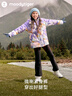 moodytiger女童褲子防風(fēng)抓絨冬季兒童長褲拒水柔軟舒適童裝簡約梭織運動褲 炭黑色 160 cm 曬單實拍圖
