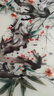 云儒唐樊客廳沙發(fā)背景墻掛畫(huà)新中式裝飾畫(huà)花鳥(niǎo)精品純手工蘇繡實(shí)木邊框墻畫(huà) 顏柏龍花鳥(niǎo) 65*185cm 曬單實(shí)拍圖