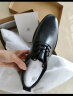 海澜之家HLA皮鞋男士商务休闲系带正装德比鞋子男HAAPXM2DBH171 黑色44 实拍图