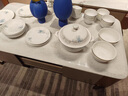 唐帕碗家用釉下彩碗碟套裝高檔景德鎮陶瓷餐具喬遷陶瓷碗盤(pán)2024新款 56件梨花落雪實(shí)用配圓形富貴煲 曬單實(shí)拍圖