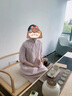 浮云堂.風(fēng)」南枝.中式立領(lǐng)短款外套女裝新款2025春秋禪意上衣半身裙套裝 粉米（外套） M 曬單實(shí)拍圖