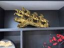 聚善緣八駿雄風(fēng)招財(cái)馬擺件新中式客廳辦公室酒柜裝飾品公司喬遷開業(yè)禮品 小八駿雄風(fēng)銅鎏金36*11*21CM順豐 曬單實(shí)拍圖