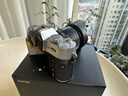 富士（FUJIFILM）富士XT50/XT5/XM5微單相機 Vlog五軸防抖4K美顏復古照相機 X-T50  燦爛銀（單機身）中級 單機身+XF18-55mm變焦鏡頭 曬單實(shí)拍圖