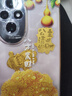 幸福久久財(cái)神好柿連連公主請(qǐng)發(fā)財(cái)搞錢要緊潮牌黃金手機(jī)貼DIY手飾 財(cái)神含黃金含量約0.1克 曬單實(shí)拍圖