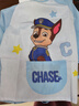 汪汪隊立大功（PAW PATROL）汪汪隊兒童罩衣防水畫(huà)畫(huà)衣寶寶圍裙吃飯圍兜長(cháng)袖罩衫幼兒園反穿衣 阿奇 藍色 1061 S/適合身高95-115cm 曬單實(shí)拍圖