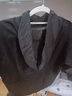 步希凱登衣服男裝短袖夏季帶帽t恤男寬松七分袖衛(wèi)衣潮流型套頭衫中袖夏裝N 黑色 2XL 185 曬單實(shí)拍圖