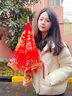 威爾基紅傘結(jié)婚新娘傘紅色婚傘喜大雨傘接親用婚禮中國風(fēng)加大長柄出嫁 【龍鳳雙喜】新娘傘-雙層刺繡 曬單實(shí)拍圖
