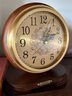 伊彌中式實(shí)木黃銅座鐘客廳臺鐘復古客廳床頭老式桌面擺件臺式坐鐘鐘表 機芯款 曬單實(shí)拍圖