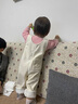 G.DUCKKIDS小黃鴨嬰兒背帶褲男寶寶春裝寬松舒適嬰幼兒寶寶褲子女寶寶兒童小 米白色（春秋款） 80 cm-可開檔 建議身高70-80cm 曬單實拍圖