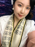 恒源祥（HYX）韓版新款蝴蝶結(jié)小圍巾女秋冬季保暖加厚毛線雙面懶人領(lǐng)巾圍脖 帶扣-蝴蝶米 曬單實(shí)拍圖