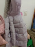 G.duck兒童羽絨棉服中長(cháng)款女童洋氣大毛領(lǐng)連帽羽絨棉衣加厚保暖外套 淺紫色 150 建議身高140-150cm年齡9-10歲 曬單實(shí)拍圖