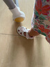 B.Duck小黃鴨童鞋兒童包頭涼鞋男女童寶寶鞋夏季軟底皮涼鞋9801白粉20 曬單實拍圖