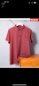 才子男士含桑蠶絲短袖polo衫撞色領(lǐng)LOGO標刺繡翻領(lǐng)夏季上衣父親節禮物 曬單實(shí)拍圖