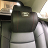 適用于奧迪a6l汽車(chē)頭枕q7車(chē)載a3靠枕q5護頸枕a8l記憶棉腰靠a4用品 頭枕 黑色奧迪一個(gè) 曬單實(shí)拍圖