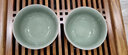 隱廬 李可明 純手工陶瓷汝窯茶杯 汝州汝瓷主人杯單杯喝茶禪定杯 小圓杯對杯 曬單實(shí)拍圖