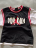 NIKE JORDAN 耐克AJ童裝男童網(wǎng)眼透氣籃球短T夏季新款兒童短袖T恤 正黑色 150 /72 【建議身高140-152cm】 曬單實(shí)拍圖