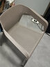 話(huà)家先生塑料餐椅簡(jiǎn)約休閑靠背椅子塑膠洽談椅戶(hù)外鏤空接待等位椅扶手椅凳 暖灰色 曬單實(shí)拍圖