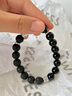 rawness黑曜石白松石手串男女情侶愛(ài)情手鏈鈦鋼飾品潮牌 520情人節送禮物 啞鈴松石手串-長(cháng)款 曬單實(shí)拍圖