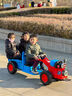 WORK BABY手扶拖拉機兒童可坐人玩具車小男孩寶寶雙人大人遙控新年生日禮物 升級遙控+加大加厚12V大電瓶 雙驅(qū)動 曬單實拍圖
