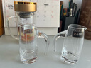 NAPPA手工雕刻白酒酒壺 水晶玻璃分酒壺分酒器 帶刻度二兩杯 100ML 【浪花】6只裝 100ml 國風(fēng)雕刻 曬單實(shí)拍圖