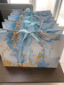 顏旭大理石紋禮品袋手提袋 生日禮物包裝袋紙袋 結婚禮伴手禮袋回禮袋 (3個(gè)裝)藍色大號 36*12*25cm 曬單實(shí)拍圖