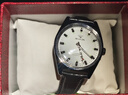 鉆石 上海產(chǎn)鉆石牌手表原廠(chǎng)正品17鉆手動(dòng)上鏈機械表夜光精鋼外殼復古 黑色皮帶款 37mm 曬單實(shí)拍圖