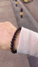 茹祥佩印度小葉紫檀手鏈女高油高密帶金星老料順紋單圈佛珠檀香木手串 金珠款-適合手圍周長(cháng)14~15cm 曬單實(shí)拍圖