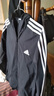阿迪達(dá)斯（adidas）男裝夾克 25秋新款運(yùn)動(dòng)服跑步訓(xùn)練開(kāi)衫防風(fēng)透氣上衣休閑時(shí)尚外套 經(jīng)典黑白/主推款 【針織立領(lǐng)】 L 【175-180cm/150-160斤】 曬單實(shí)拍圖
