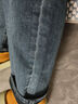 VEROMODA新款休閑舒適直筒高腰九分牛仔褲女 深牛仔藍色-J39-A S 曬單實(shí)拍圖