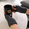 MAINLYKITTY半指手套男秋冬保暖針織毛線(xiàn)手套男士露指手套2025新款送男生禮物 灰色-禮盒裝 曬單實(shí)拍圖