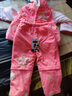 G.DUCKKIDS童裝精選女寶寶冬裝夾棉套裝01一2歲3新生嬰幼兒童裝衣服秋季 西瓜紅 90 cm 曬單實(shí)拍圖