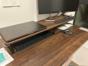 Brateck北弧 显示器支架 电脑显示器增高架显示器托架 桌面收纳架子 办公桌面键盘收纳架 G600胡桃棕 实拍图