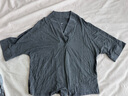 nest designs女士哺乳上衣新品孕產(chǎn)婦家居服T恤孕婦裝月子服產(chǎn)后開襟哺乳 炭筆灰 M（建議160-170cm，70kg以內(nèi)） 曬單實拍圖