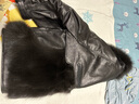 哲詩(shī)凡海寧白鵝絨狐貍毛皮草羽絨服女短款綿羊真皮皮衣2025新款冬外套 黑色 M 110斤--125斤 曬單實(shí)拍圖