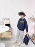 LI-NING KIDS李寧男童套裝春秋薄款兒童帥氣潮流衛(wèi)衣寬松透氣衛(wèi)褲運動服兩件套 海軍藍衛(wèi)衣套裝【春秋款】 160 cm 曬單實拍圖