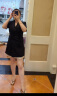 MO&Co.【会员专享福利】夏设计感高级感短袖黑色西装连衣裙MBB2DRS043 黑色 S/160 晒单实拍图