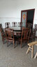 景典 紅木家具 非洲雞翅木（學(xué)名：非洲崖豆木）餐桌圓形中式客廳餐廳圓桌帶轉盤(pán)全實(shí)木 1.68米明式圓餐桌+10餐椅 曬單實(shí)拍圖