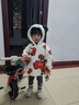 麥拉貝拉嬰幼兒連帽外套冬季夾棉上衣寶寶中國風(fēng)新年服保暖衣服 白色 100 曬單實(shí)拍圖