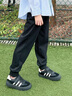 安德瑪（Under Armour）童裝男童長褲秋冬兒童運動褲大童親膚寬松休閑褲束口褲243125166 黑色 130 曬單實拍圖