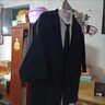 威登羊dk制服小西服學(xué)生男士痞帥寬松港風(fēng)日系夏季薄款情侶jk班服套裝 黑色外套+短襯衫+西褲【三件 XL 曬單實(shí)拍圖