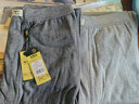 七匹狼秋褲男士保暖褲純棉打底褲秋冬季薄款內衣褲全棉中老年襯褲線(xiàn)褲男 純棉2條裝（深灰+淺灰） XL (175推薦體重130-150斤) 曬單實(shí)拍圖