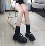 達芙妮單鞋女學(xué)生樂(lè )福鞋氣質(zhì)厚底增高女生2025新款秋冬百搭 黑色 37 (235mm) 標準碼 曬單實(shí)拍圖