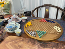 跳棋高檔玻璃球跳跳棋兒童成人彈子大人版老式大號彈珠波子棋木質(zhì) 超大號繽紛木珠跳棋(MDF)圓棋盤 曬單實拍圖