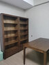 沃木 書架 新中式現(xiàn)代簡約實木家具 全實木落地書架 兩抽書柜【FS-1408-03】 曬單實拍圖